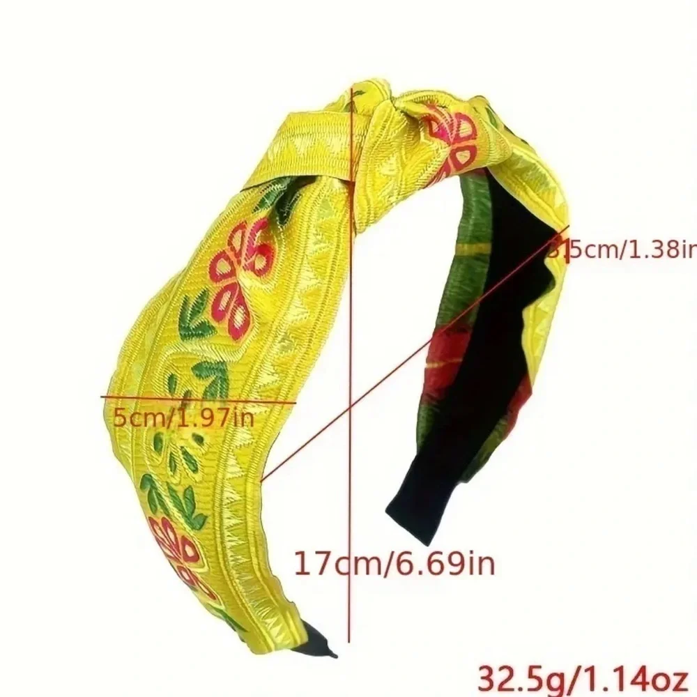 Colorful White Boho Headband - Picture 3 of 3